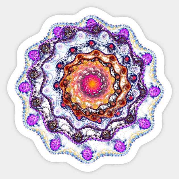 Fractal rose Sticker by krinichnaya